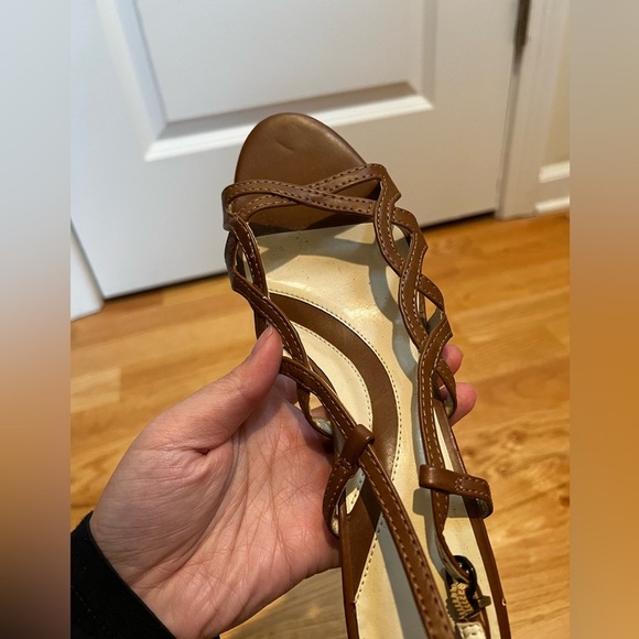 Apt 9 Brown Open Toe Heel Size 8 - Picture 3 of 9